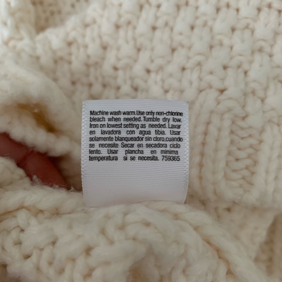 Cream sweater by a.n.a Petite size large - Picture 7 of 8